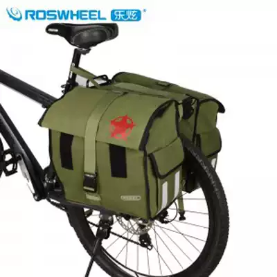 Lexuan expedition pack bag Bicycle canvas rainproof Sichuan-Tibet line riding back pack bag Rear car bag Rear cargo bag