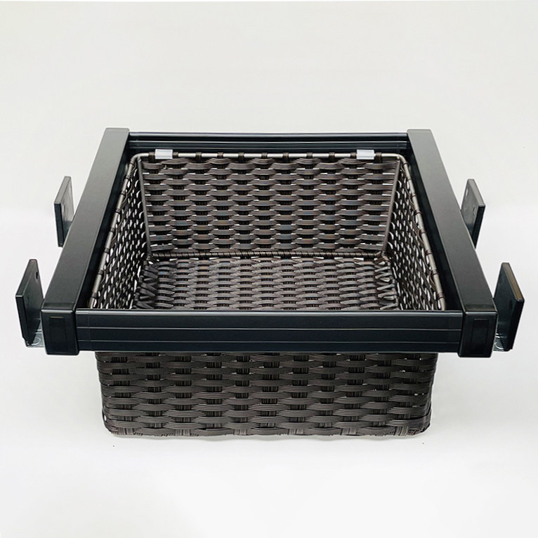 Pull-out Wardrobe Storage White Vine Basket Containing Cloakroom Imitation Vine Drawer Clothing Pull Basket Accessories Basket Custom-Taobao