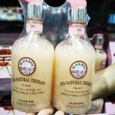 South Korea imported ON THE BODY Anbao flute black rose sea salt shower gel 600MLx2 Sam shop