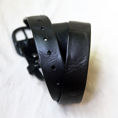 yucoogu® simple, casual and fashionable belt, water-wash hair layer, cowhide soft surface, men's and women's needle-buckle belt