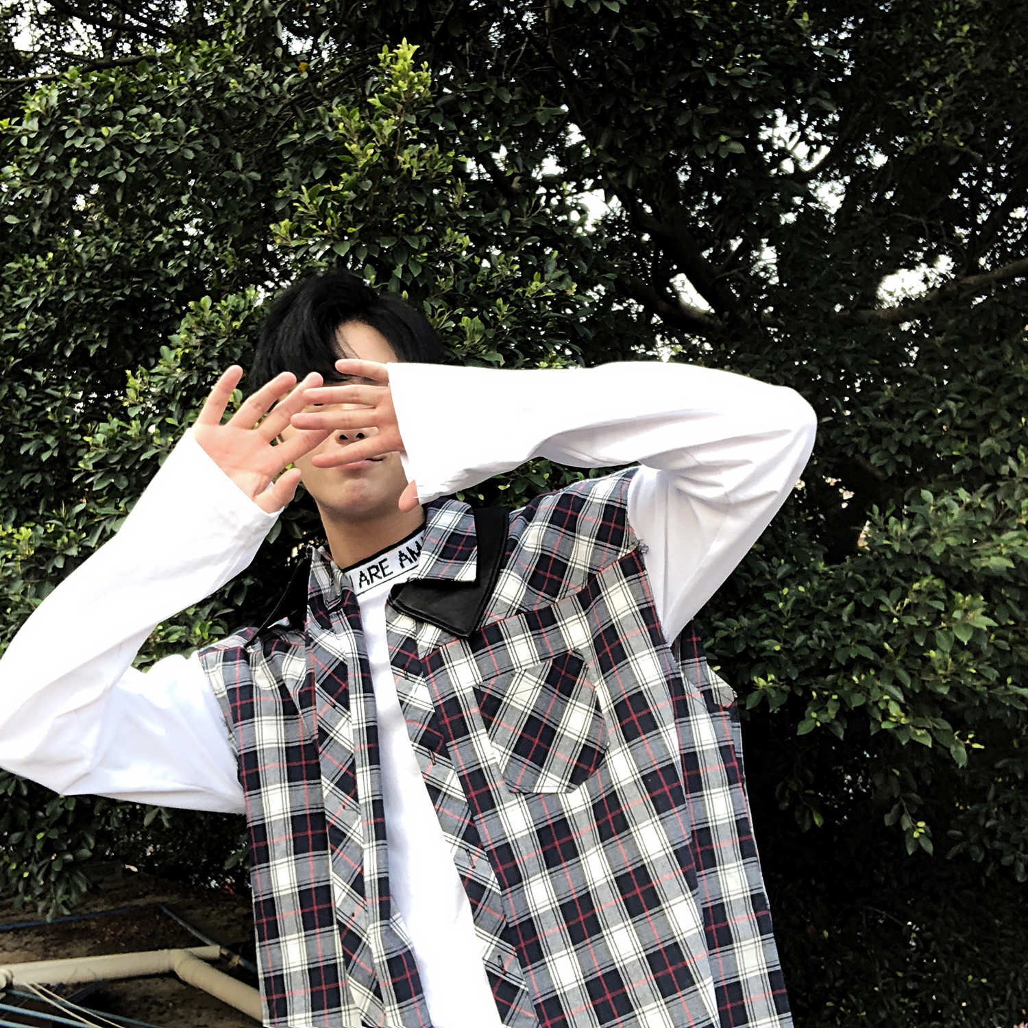 Mẫu áo mùa xuân mới đôi áo len cổ lọ 2019 kẻ sọc hoang dã vest vest không tay - Dệt kim Vest bộ vest nam trẻ trung
