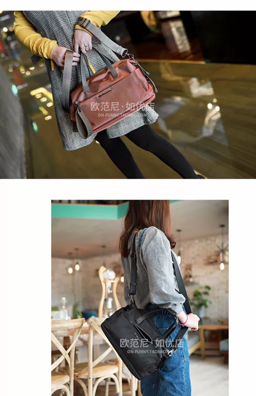 Túi xách nữ Onfunny / Onfunny Túi xách light messenger Túi vải Oxford phụ nữ phù hợp hoàn toàn 2020 new - Túi xách nữ