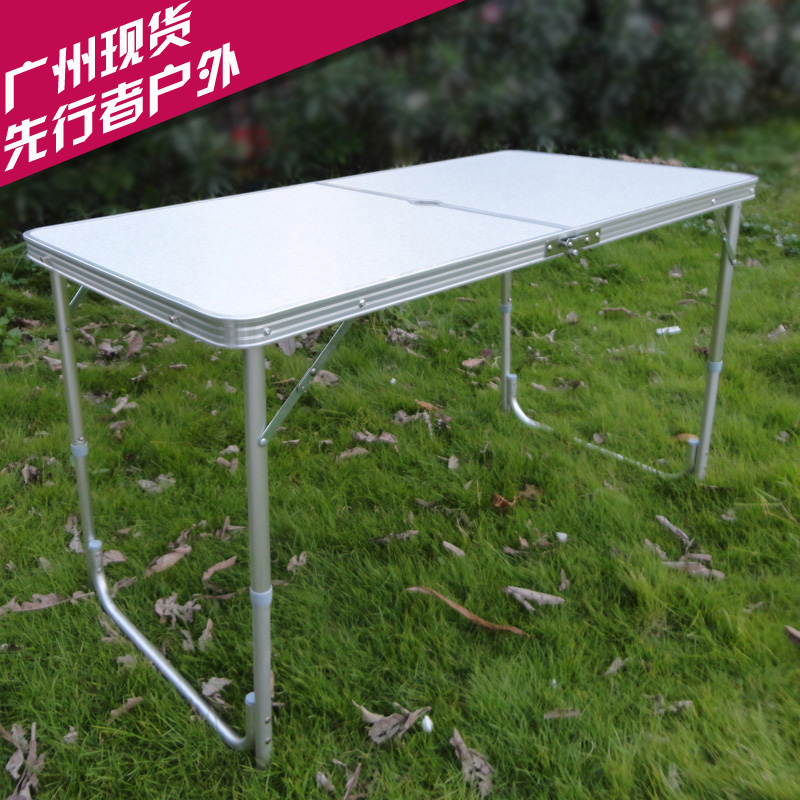 Aluminum alloy folding table and chair Portable suitcase outdoor picnic promotional display table Set up a stall Consultation table Lightweight