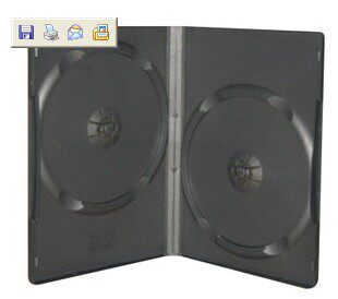 Black 14 mm DVD Disc box raw material thickened Udual disc CD Box with membranes Inserts