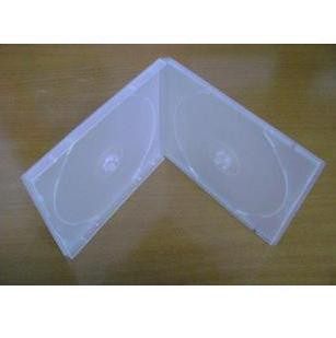 Opal soft rubber double-piece Ming PP box double-disc square VCD DVD disc box with film inserts