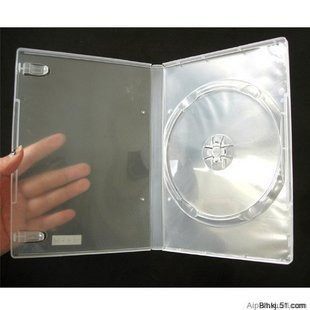 Soft glue transparent 14 cm DVD disc box single disc VCD rectangular disc box with film can be loaded with inserts