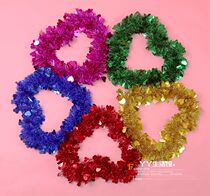 Games opening ceremony props Street parade gymnastics plastic bright silk wreath dance wreath round 60CM