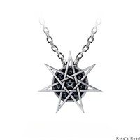 Spot British Alchemy P878 Gothic Dark Seven-Pointed Star Nordic Symbol Decoration Pendant Necklace