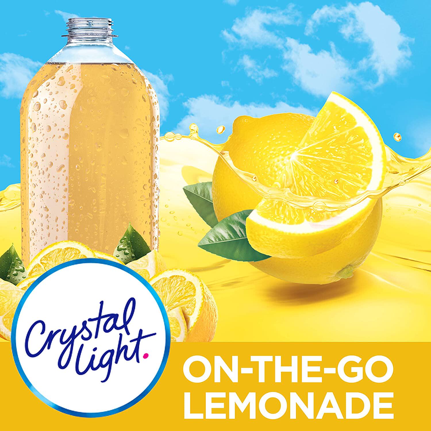 Pat 2 pieces of fruity Crystal Light Low card Vitamin Soluble Drink Powder Natural Lemon