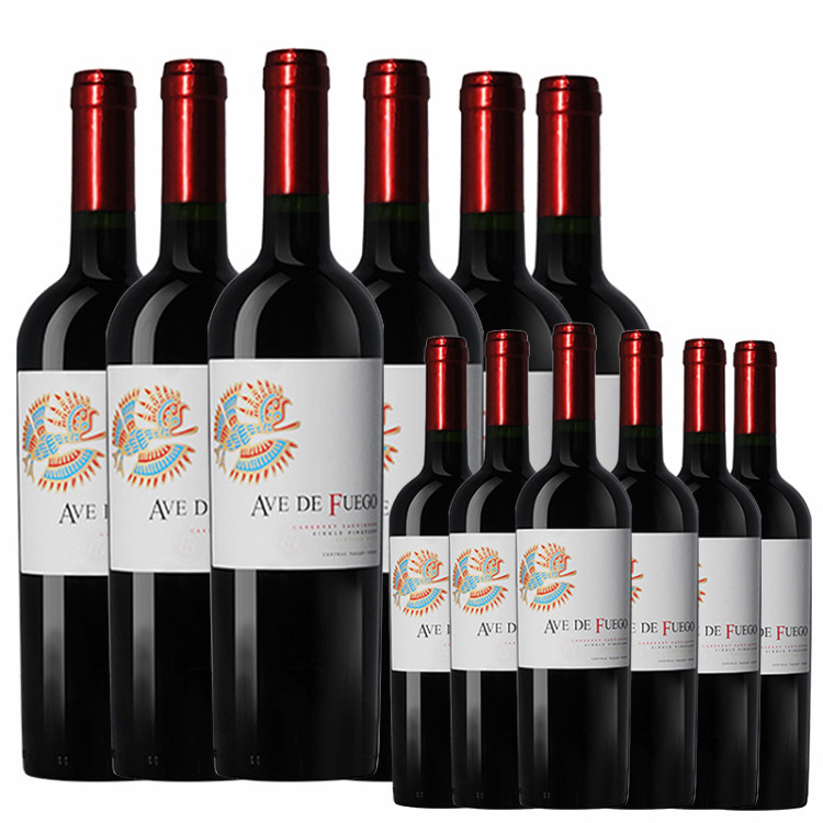 【买一箱送一箱】阿波罗酒庄红酒原瓶进口干红葡萄酒整箱六支装酒