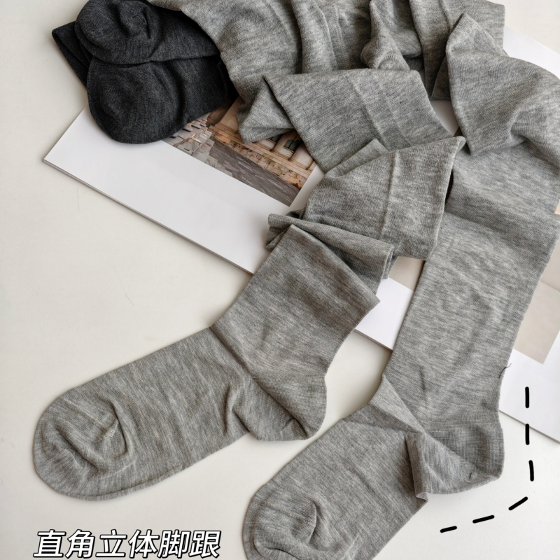 Mimi 【Footed Type】 Wool and Silk Autumn and Winter Slimming Straight-Leg Pantyhose That Doesn'T Squeeze the Feet, Leggings, Beautiful Leg Socks
