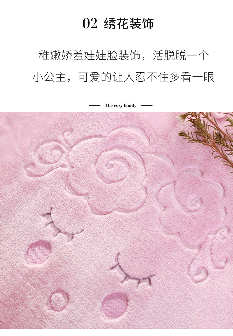 Bộ đồ ngủ nhung san hô tiêu chuẩn Mỹ mùa thu và mùa đông dày ấm áp có thể mặc bộ đồ flannel ngọt ngào đồ ngủ hình thú