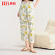 American standard cropped pants cotton printed pajamas