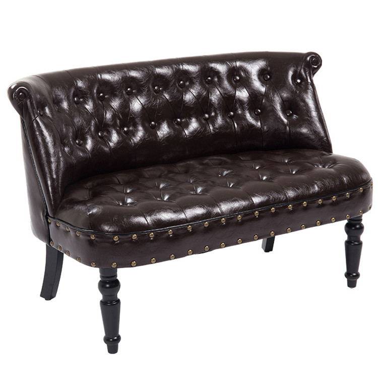 Small apartment sofa 70 wide modern minimalist short legs classical rivet apartment rental 60cm girl two people