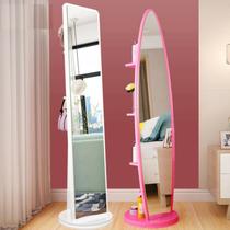 Oval dressing mirror small apartment room mirror roller mirror rental room girl door stall change