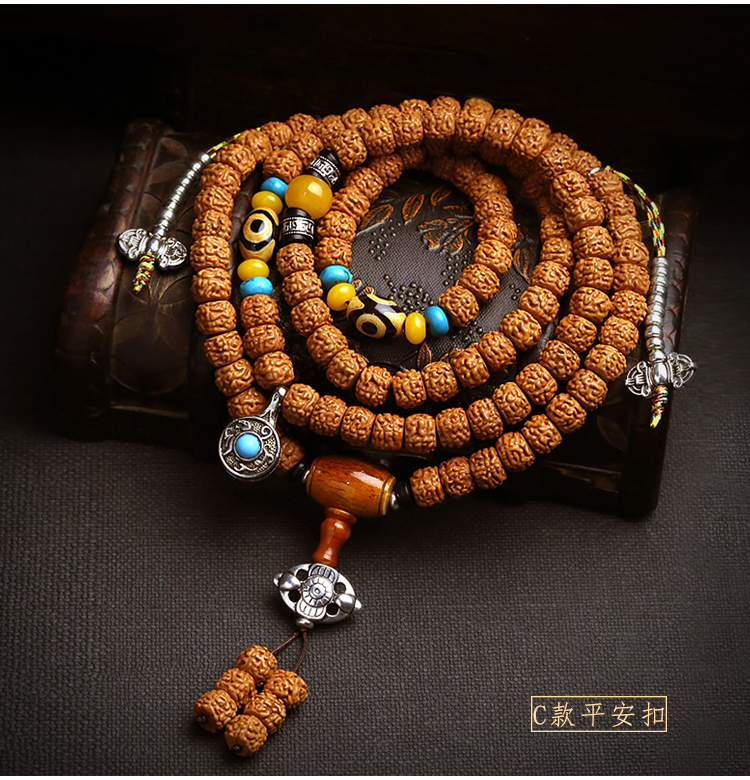 籽 金刚 菩提子 原 籽 108 Hạt Bracelet Vòng Cổ Rồng Mô Hình Phụ Kiện Nepal Tây Tạng của Nam Giới Mặt Dây Chuyền Vòng Tay