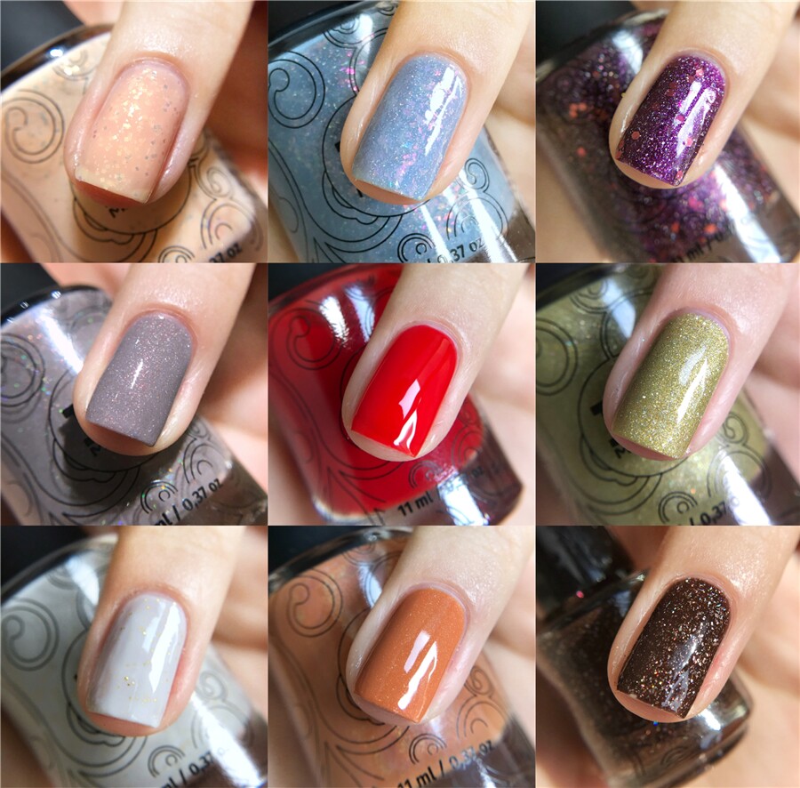 3 pieces of 9fold Russian Masura nail polish mixed color nail polish sequin polarized solid color 118-1210 3 5ml