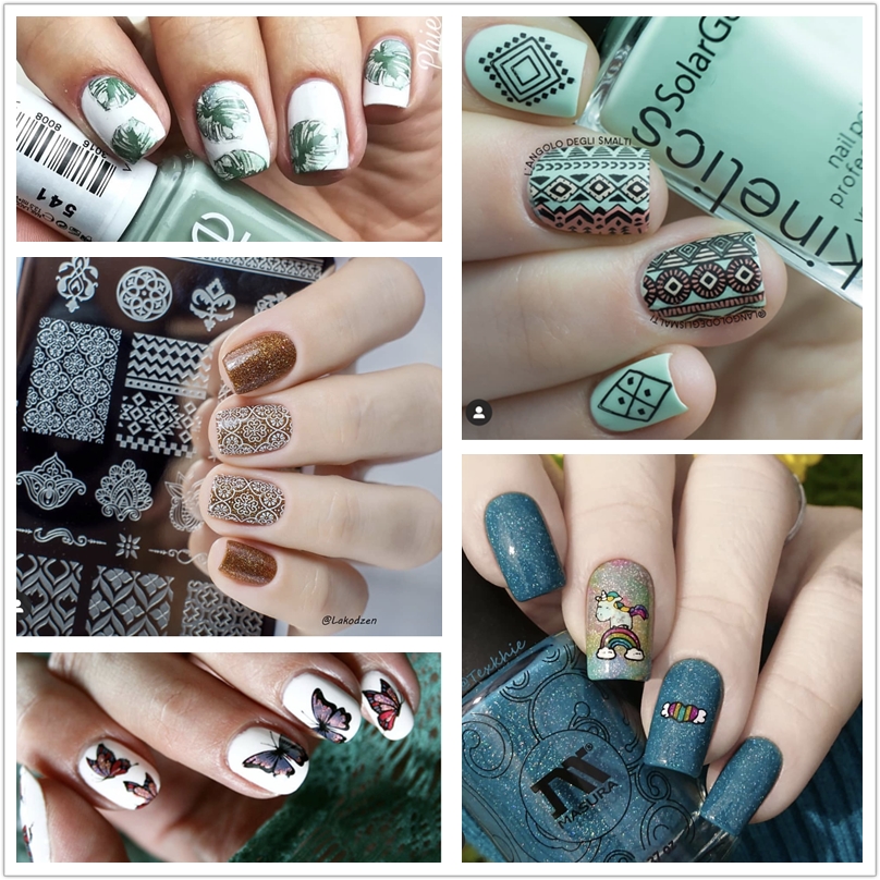 Born Pretty Beauty Tale printed board Painted Printed Tools Steel Plate Stack Imprinted China Wind Geometric Line Series