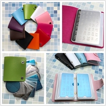 Nail printing steel plate Large printing plate storage card bag Leather thickened and widened card bag storage book does not contain steel plate