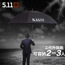 USA 5 11 Windproof Umbrella Extra Umbrella Double Business Double Long Handle 511 Umbrella Outdoor Straight Handle Umbrella
