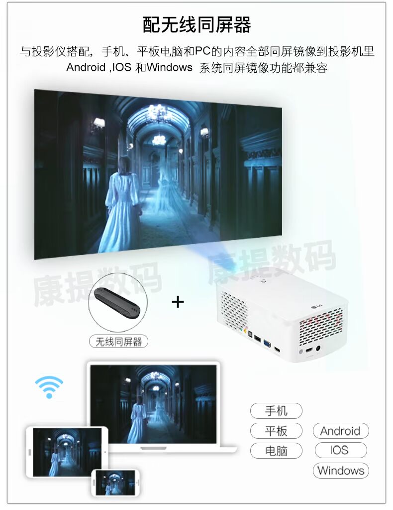 LG PF1500G HD nhà 1080p doanh nghiệp cầm tay mini micro máy chiếu 3D điện thoại di động LED máy chiếu - Máy chiếu máy chiếu full hd giá rẻ
