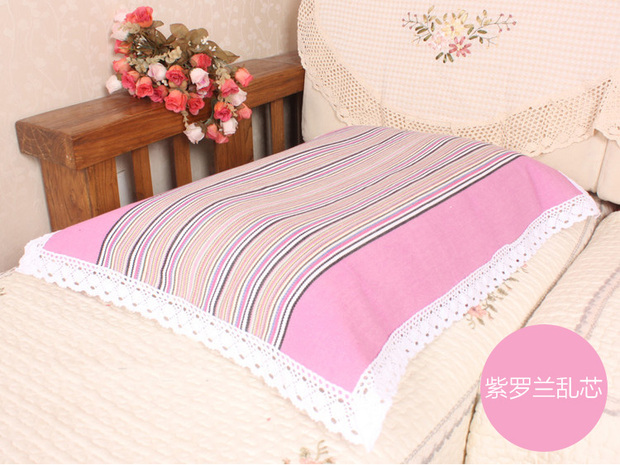 Bông cotton dày cũ vải thô mat ren duy nhất đôi gối khăn vải chính hãng cặp tùy chỉnh-thực hiện