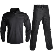 Black frog suit special operations training suit long-sleeved outdoor security duty training suit quick-drying and wear-resistant spring summer and autumn