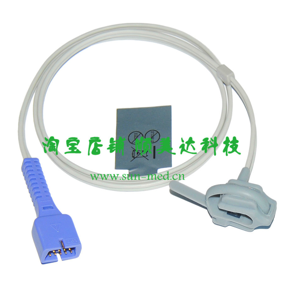 兼容Nellcor指脉氧线9针一米捆绑式包裹带TW