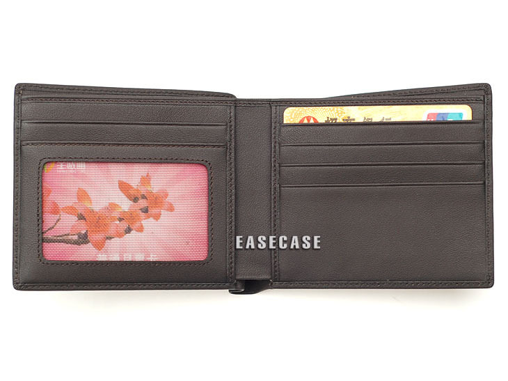 Personality custom-made first layer cowhide wallet men's short leather wallet business wallet WA12