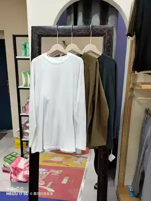 New Korean version of shoulder base shirt lady with long sleeve T-shirt autumn and winter wear black long sleeve top three 819