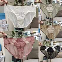 New love horse 82 22K without steel ring small chest gathering bra matching underwear womens underwear ultra-thin lace triangle trousers