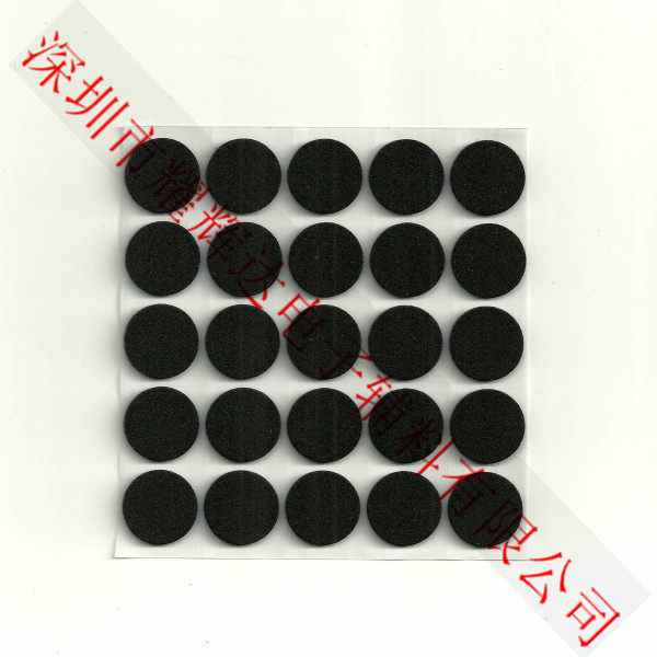 Single-sided backgum speaker sound shockproof EVA plastic cushion molded round non-slip EVA footbed diameter: 18mm