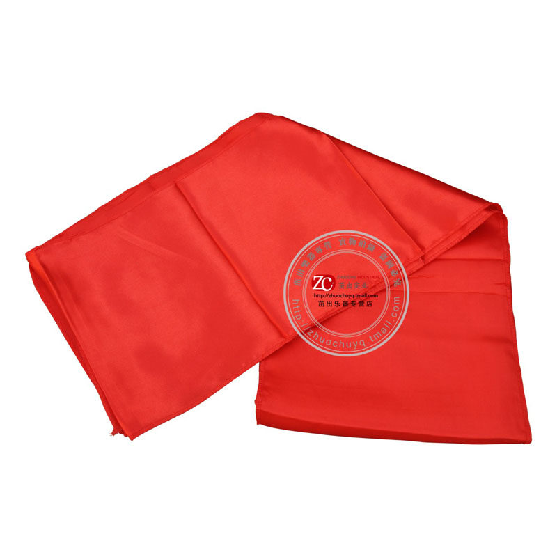 Red satin with waist drum holding baby bag Seedlings Song Red Ribbon Dancing Lion Red Silk Cloth 3 m x25CM