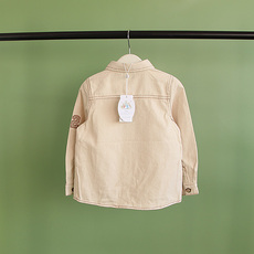 Детская джинсовая рубашка 工厂特卖3天不退换*比得兔男童原生态天然环保原色牛仔衬衫外套