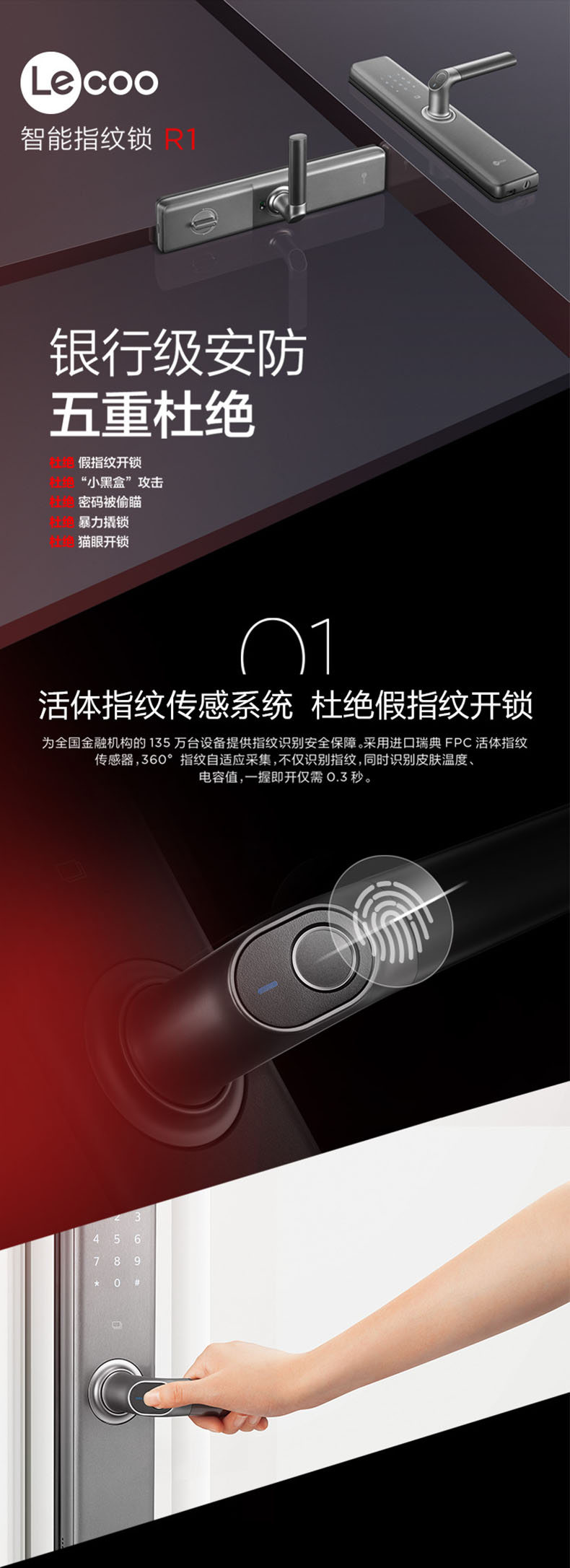 评测真的使用Lenovo/联想 Lecoo智能指纹锁R1怎么样呢??Lecoo智能指纹锁R1好不好