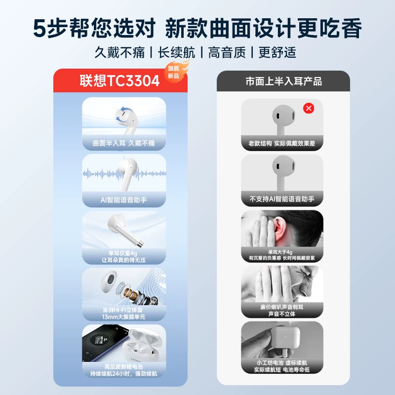 Lenovo, extra-long headphones, bluetooth