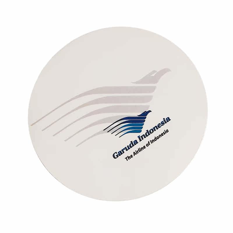 I love flying the Indonesian Hawks Air boarding travel crew Llever Box Cartoon Plane Round Stickers