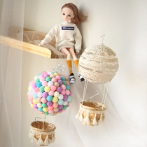 DIY Teen Girl Hot Air Balloon Material Bag Wish Light Creativity Handmade Walk Heart Gift Festival Non Finished Product