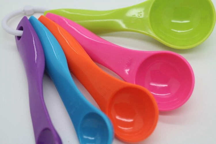 Làm vườn Xuân màu làm vườn scoop đo bột bột lỏng hạt định lượng muỗng 5 1 bộ của phân bón thuốc bình tưới cây cảnh