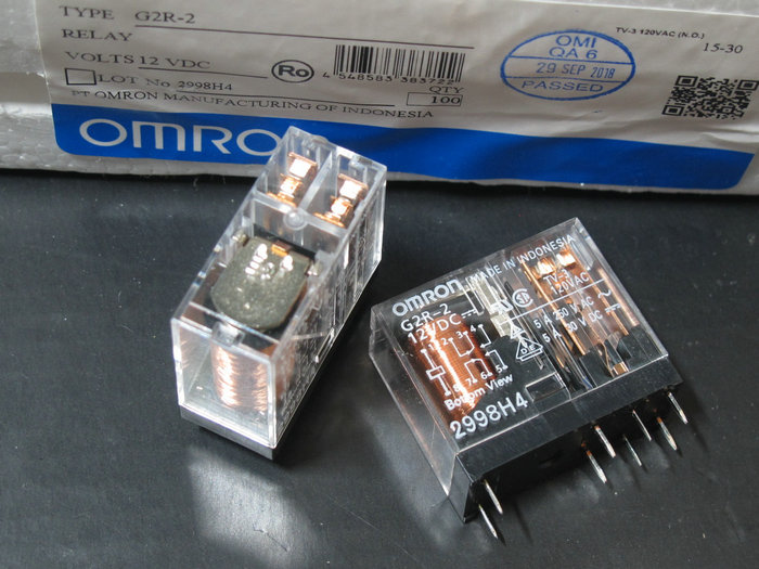 Omron Omron G2R-2 DC12V 24V 8 foot relay original imported silver contacts