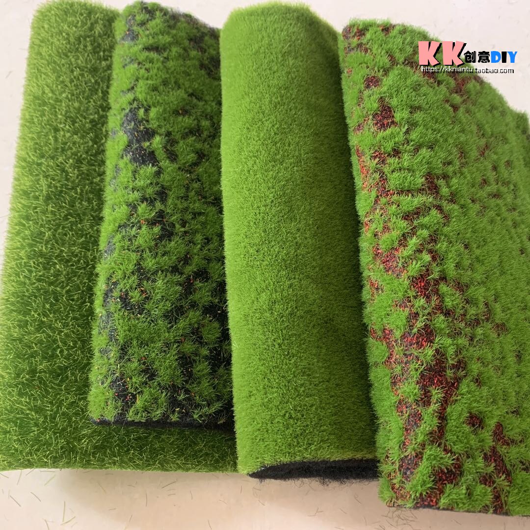 Model blind box doll grass handmade diy accessories decoration simulation fake turf micro-landscape model moss lawn