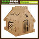 PAPERPANDA oversized kindergarten children's play house DIY toy house cardboard house carton tent