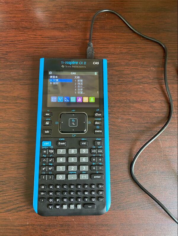 Texas Instruments Ti Cx Ii Cas Graphing Calculator Storage Bag Ti-84 Plus Ce Charging Cable