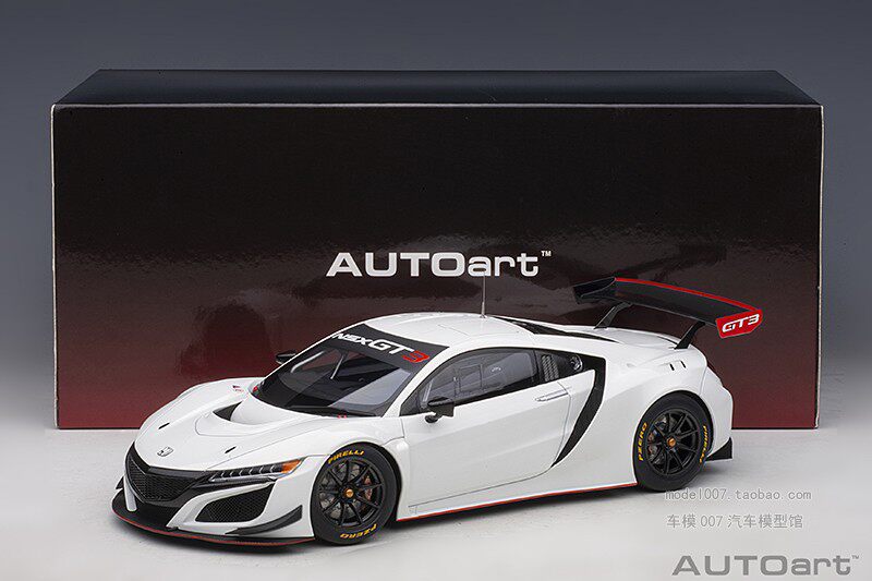 Модель машины autoart/奥拓 1/18 本田nsx honda nsx gt3 2018 汽车模型