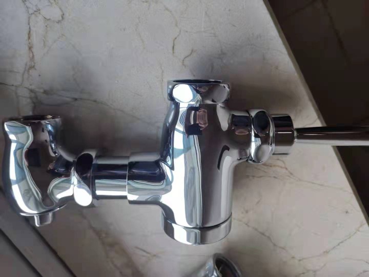 CW Tide Bay Full Copper Bathroom Accessories Squatting Pan Time-lapse Pedaling Valve Time-lapse Valve Stool Flushing valve B-01