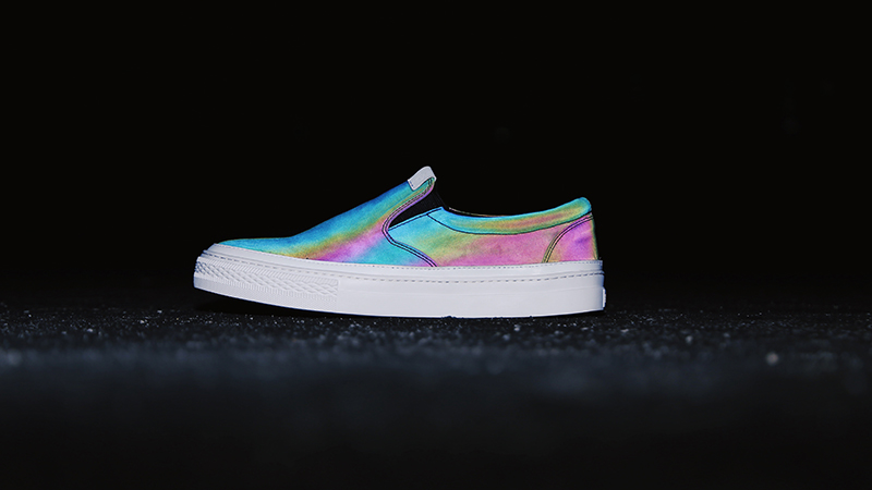 BLESS SHOE Demon Night Magic Summer Color Phản chiếu thấp Giúp giày lười Đôi giày thông thường - Giày thấp giày thể thao nam sneaker