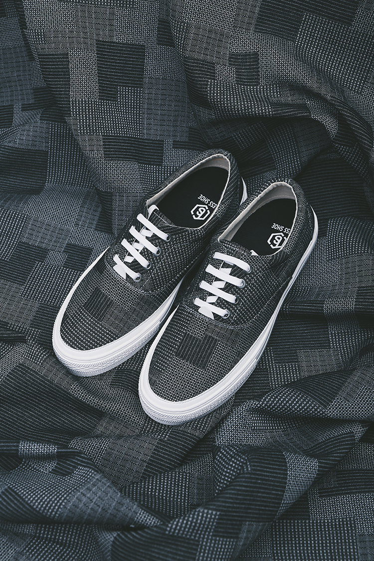 BLESS SHOE denim Nhật Bản denim phong cách Nhật Bản low-cut giày trượt ván cổ điển - Giày thấp sneaker nam