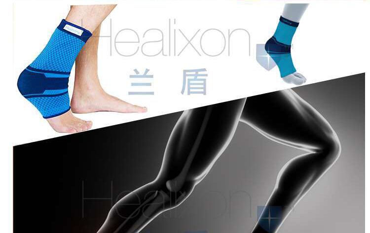Mắt cá chân thể thao Healixon European Blue Shield 踝 Đàn ông và phụ nữ chạy bóng rổ bong gân đàn hồi thiết bị bảo vệ thoáng khí tất ống bóng đá