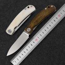 MAXACE Small Seven Beatles S90V Steel Bone Handle Bearing Bearing Folding Knife Outdoor EDC Vehicle Small Tools