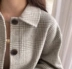 Hàn Quốc ins ma ngựa cô gái chống mùa thu và mùa đông áo hai mặt cashmere nữ nhỏ len len ngắn áo khoác - Accentuated eo áo